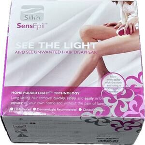 Silk'n SensEpil Pulsed Light Technology Hair Removal System New In Box